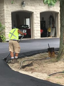 asphalt work in progress