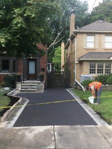 new asphalt paving